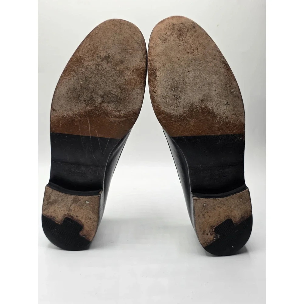 Johnston & Murphy Loafer Shoe's Men's Size 11 M Black Leather Moc Toe Slip On